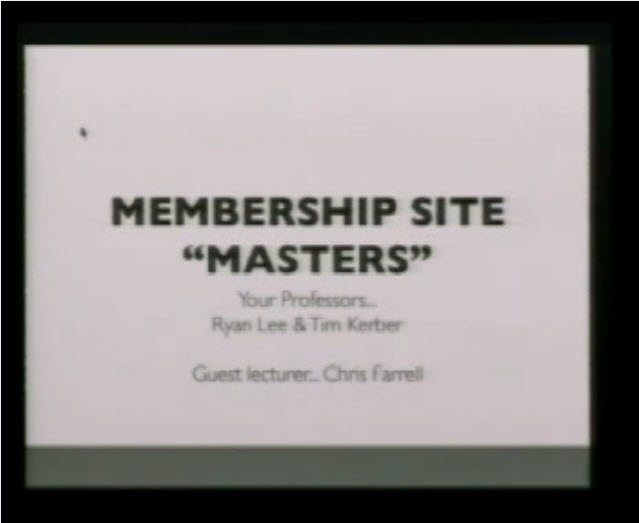 Membership site masters