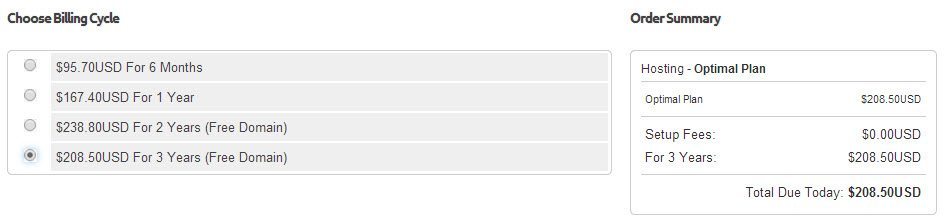 Hosting fees