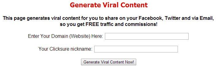 Generate viral content Generate viral content