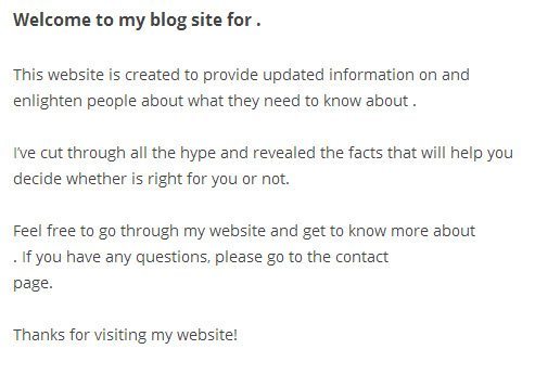 About page