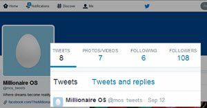 millionaire os social media