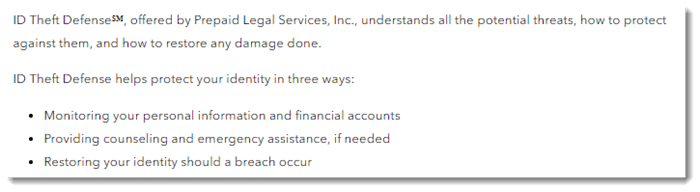 ID Theft Defense