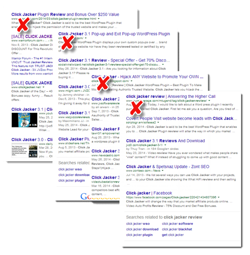 click jacker google SERPs