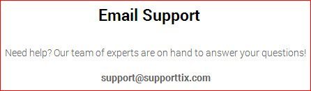 lack of support