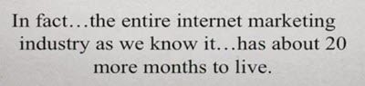 Internet Marketing is Dying