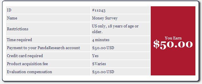 Money Survey