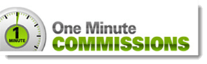 one minute commissions logo
