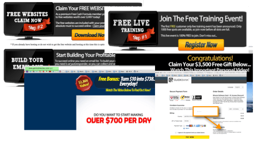 free cash upsells