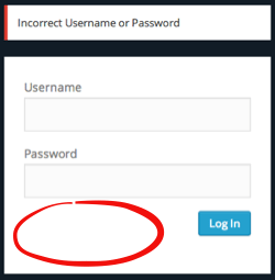 login errors