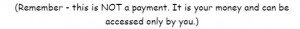 Not a payment