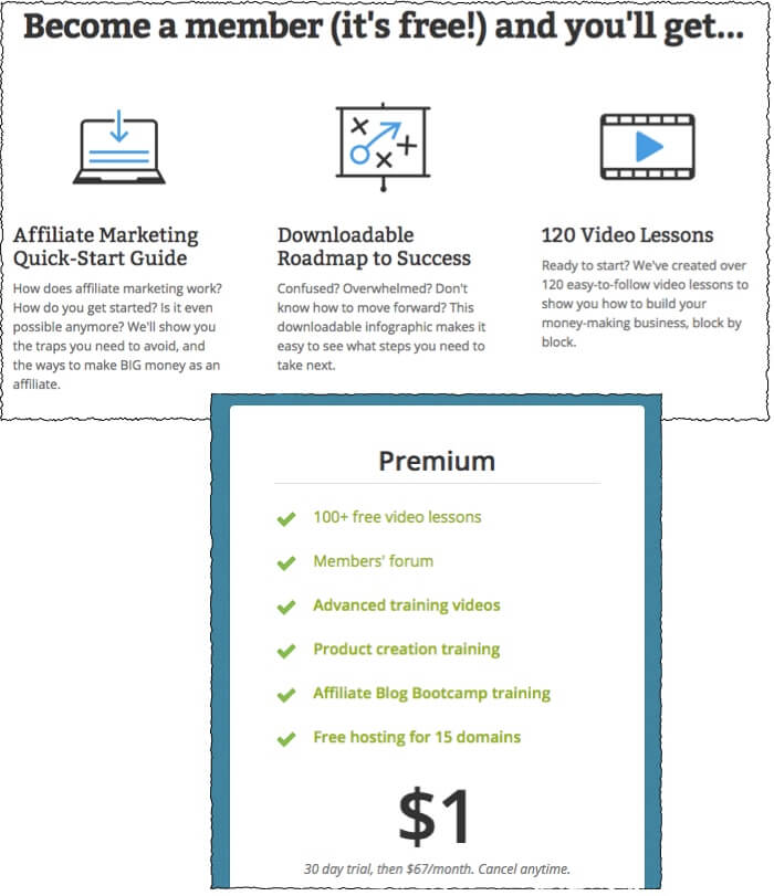 affilorama membership levels and pricing