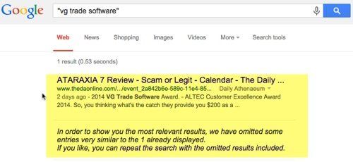 at no results