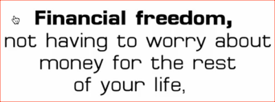 financial freedom