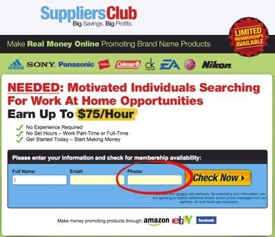 suppliers club phone