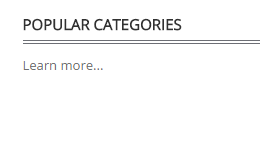 Popular Categories