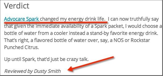 dusty smith advocare spark review