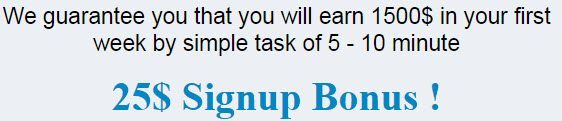 Sign Up Bonus