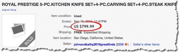 knife set ebay