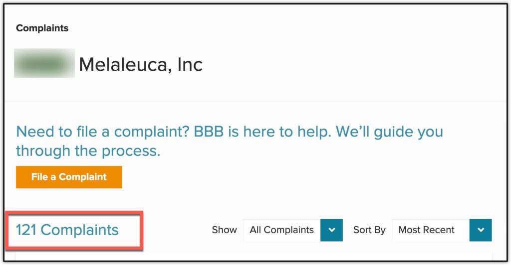 melaleuca complaints