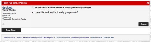 no response forum