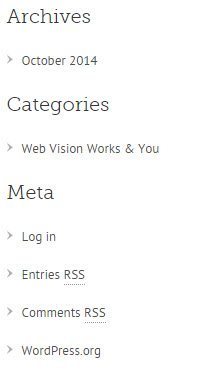 WordPress Sidebar