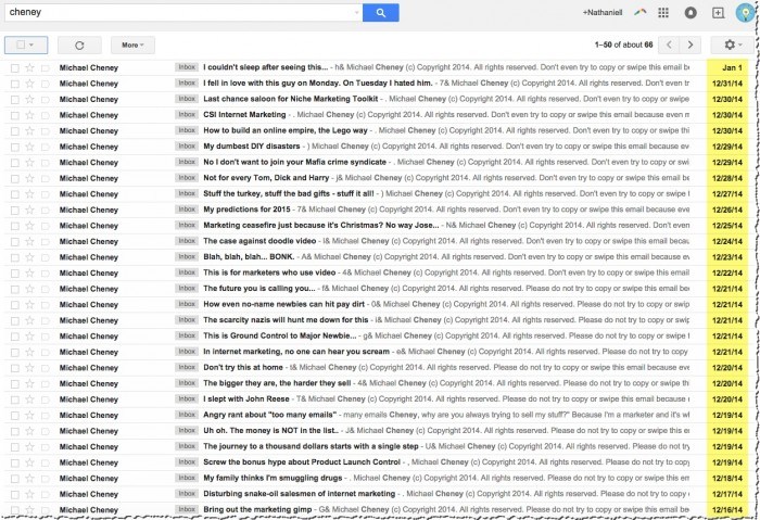 cheney emails