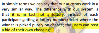 Not a lottery