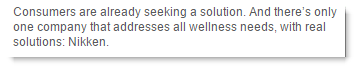 Wellness Needs