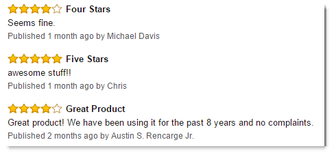 Product Reviews