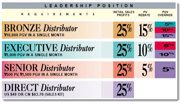 Initial Four Team Building Ranks from Nikken