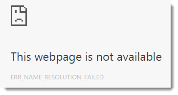 Webpage not Avaliable