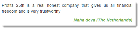 Profits 25th?