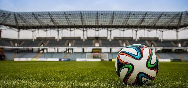 soccer ball and stadium