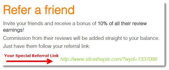 slice the pie referral program