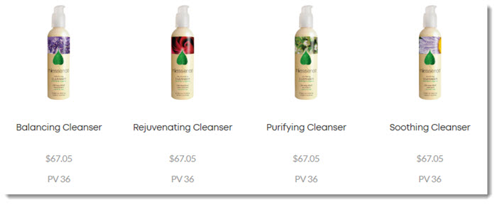 Cleansers from Miessence