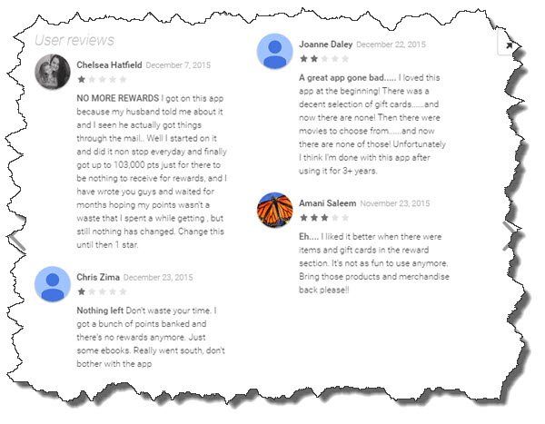 reviews for viggle in the app store