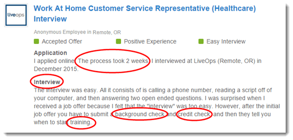 Call center employee review