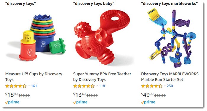 Discovery Toys on Amazon