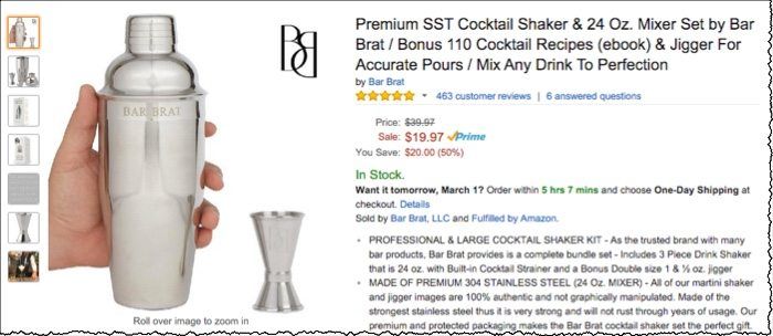 cocktail shaker review