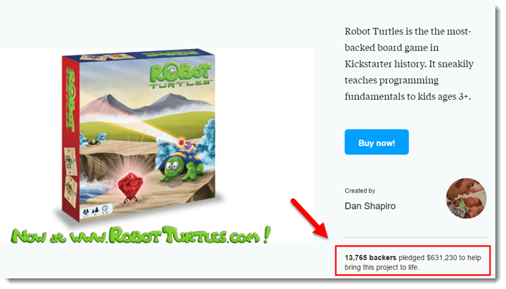 Robot Turtles on Kickstarter