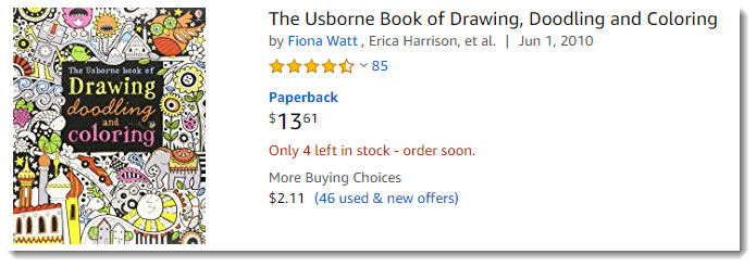 Usborne Book of Drawing, Doodling and Coloring