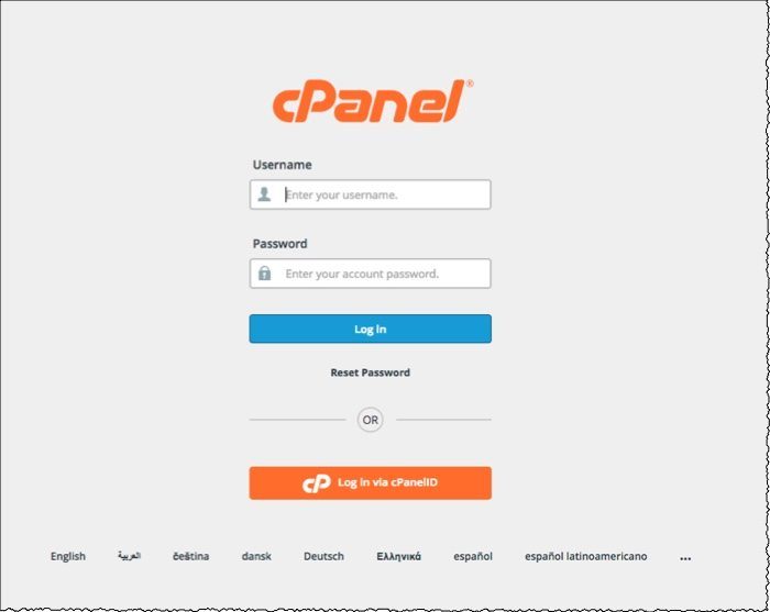 cpanel-login