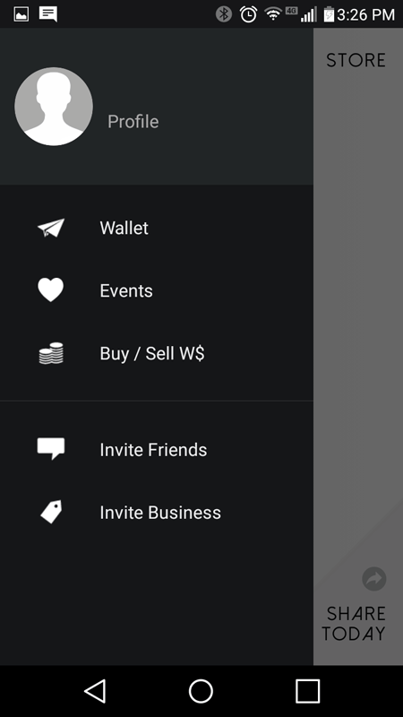 Bitwalking Menu