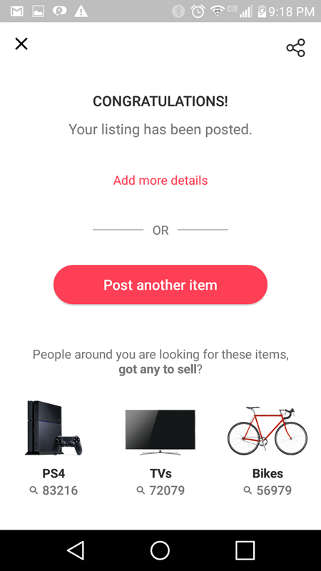 Letgo Congratulations