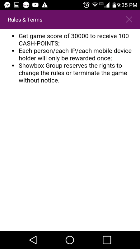 Rules And Terms Of Showbox Games