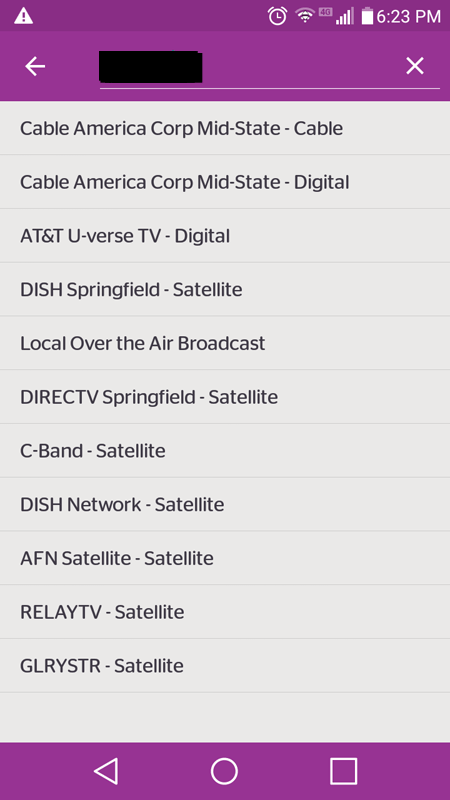 Viggle Cable TV List