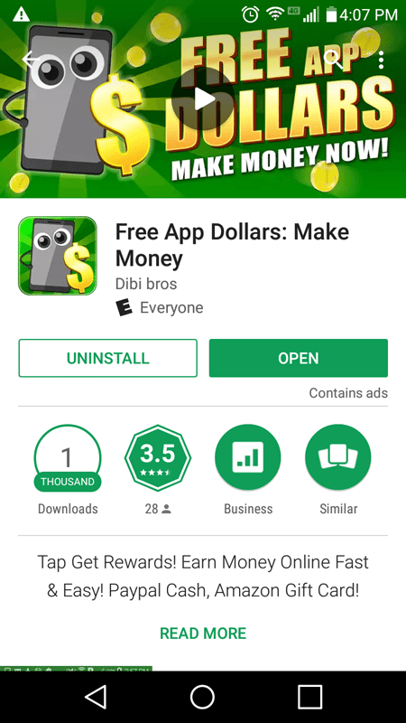 Free App Dollars Basics