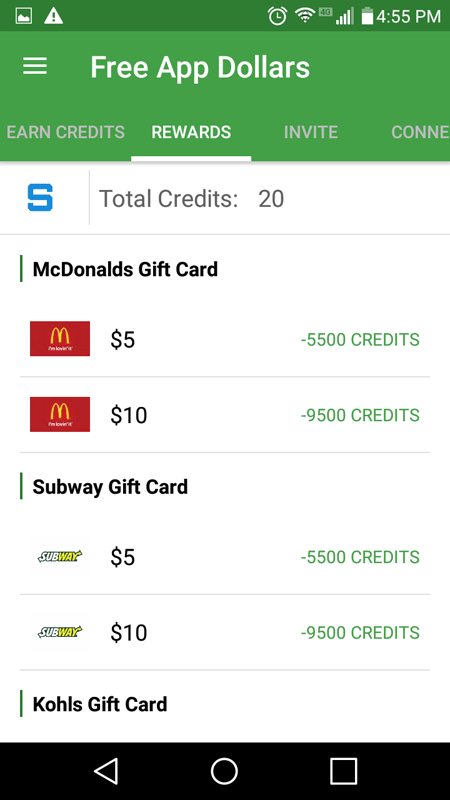 Free App Dollars Rewards