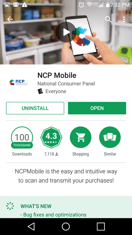 NCP Mobile App Basic Information