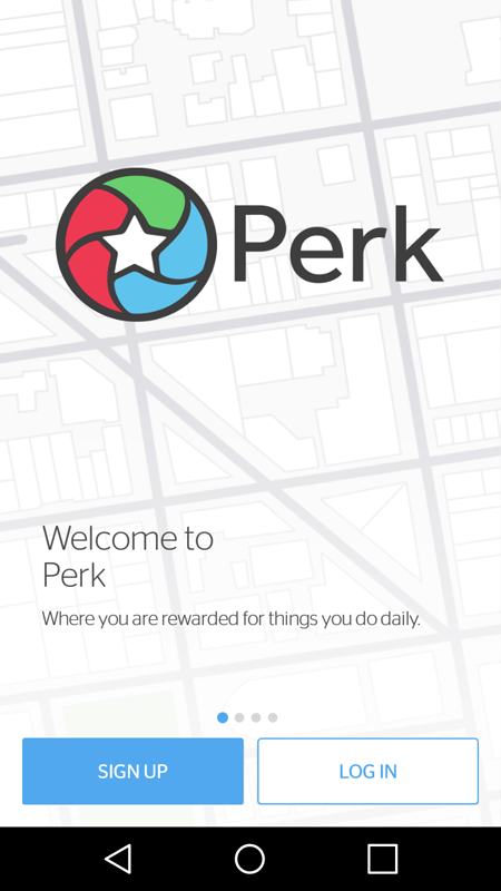 Perk Sign Up Log In